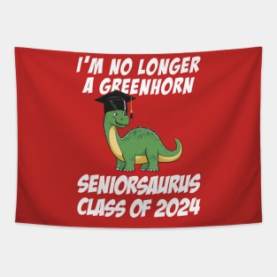 I'm no longer a greenhorn - Seniorsaurus Class of 2024 Tapestry