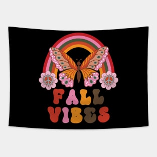 Fall Vibes Rainbow Tapestry