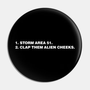 Storm Area 51 Meme Pin