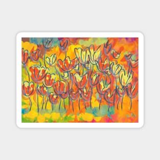 Autumn flowers Magnet