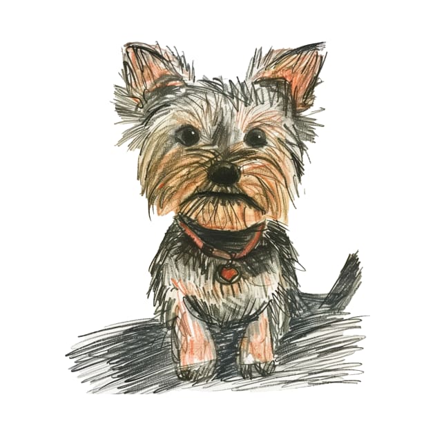 Funny Cute Yorkie Cute for Yorkshire Terrier Lovers by VeryBadDrawings