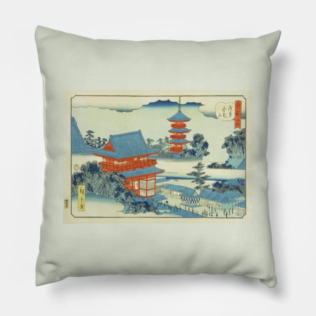 Hiroshige II - Kinryuzan Temple in Asakusa Pillow by Persona2