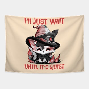 Cat Life Halloween Funny Appreciation Gift Tapestry