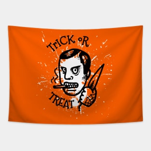 Halloween Trick Or Treat Horror knife Tapestry