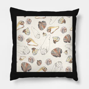 Shell drawings Pillow