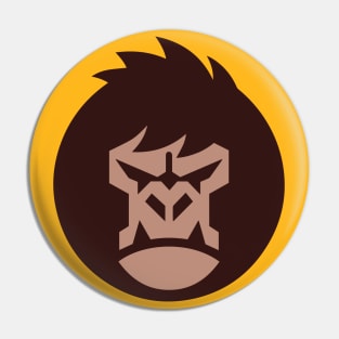 Angry Gorilla Face Pin