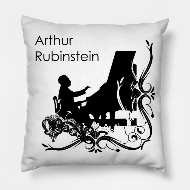 Arthur Rubinstein Pillow by vivalarevolucio