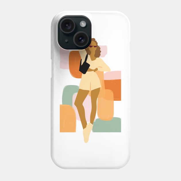 Portrait of Fashion Girl Posing | Passion Phone Case by Art by Ergate