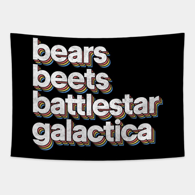 Bears - Beets - Battlestar Galactica Tapestry by DankFutura