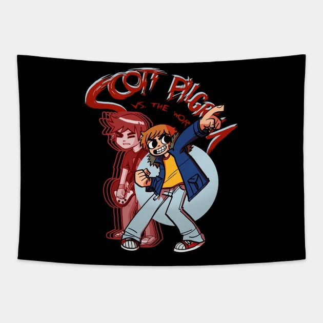 Scott Band Pilgrim Music Tapestry by himmih chromatic art