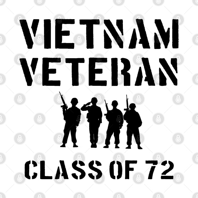 Vietnam Veteran Class of 72 by Dirty Custard Designs 