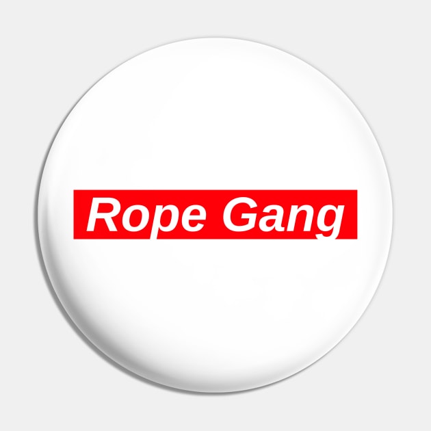 Rope Gang // Red Box Logo Pin by FlexxxApparel