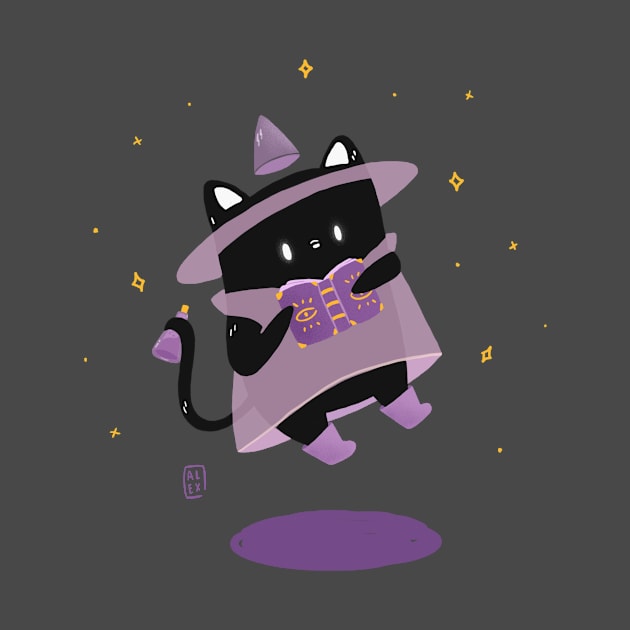 Witchy Cat by Purple Panda