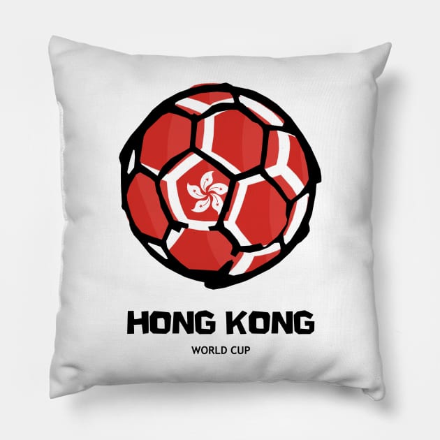 Football Hong Kong Special Administrative Region of the People's Republic of China Pillow by KewaleeTee