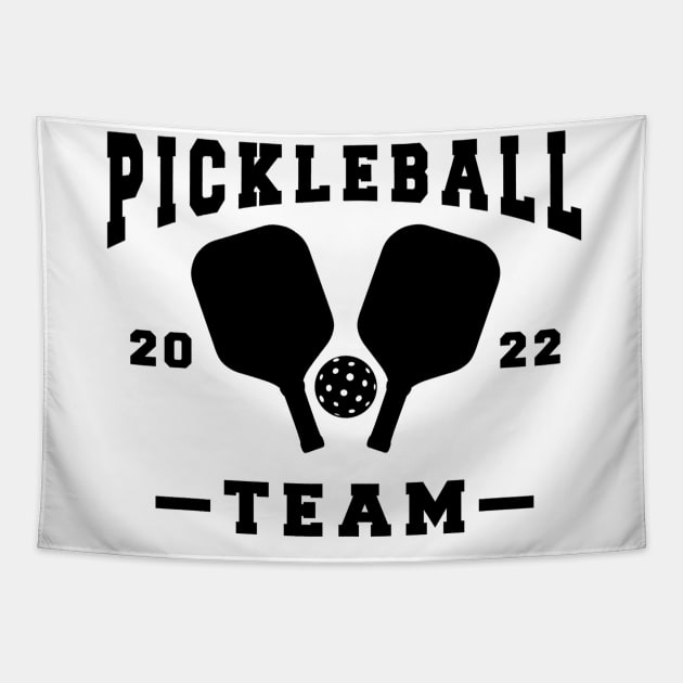 Pickleball Team Tapestry by Cute Tees Kawaii