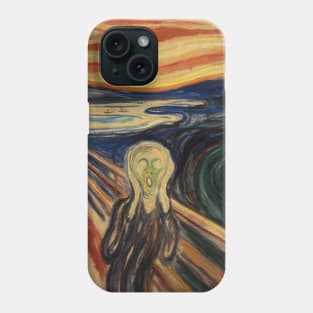 The Scream - Edvard Munch - Exhibition Poster Phone Case