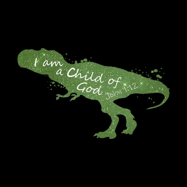 Child Of God Dinosaur Bible Verse by TheJollyMarten