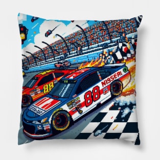 8 Bit Nascar Pillow