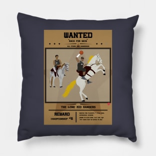 WANTED - The Lone Mid Rangers (San Antonio Spurs) Pillow