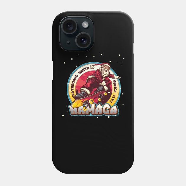 Skateboard Santa Hamaga t-shirt Phone Case by khuongnguyenfx