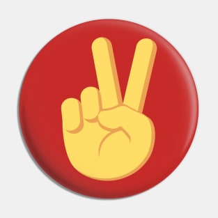 Peace Sign Emoji Pin