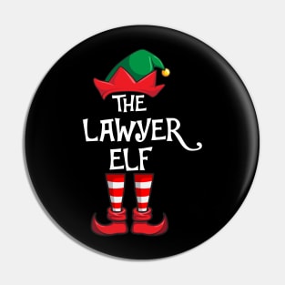 Lawyer Elf Matching Family Christmas Pin