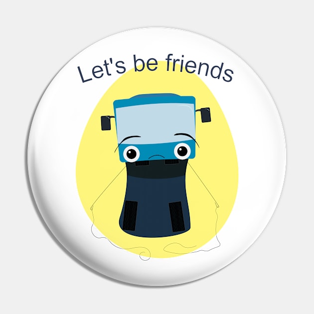 Trolleybus wants to be friends Pin by KuroKoi