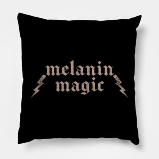 Melanin Magic / Typography Statement Design Pillow