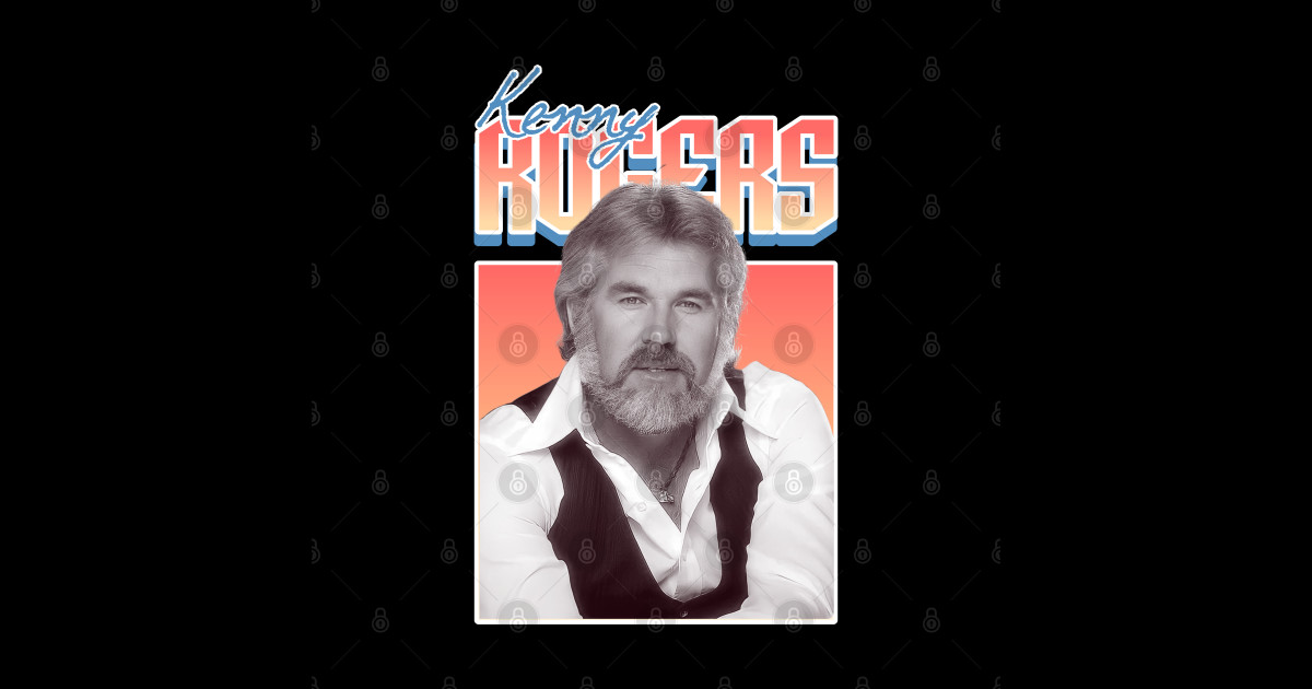 Kenny Rogers - Kenny Rogers - Sticker | TeePublic