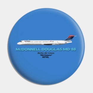 McDonnell Douglas MD-88 - Delta Air Lines "Old Colours" Pin