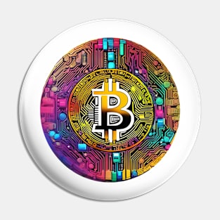 Bitcoin colorful Pin