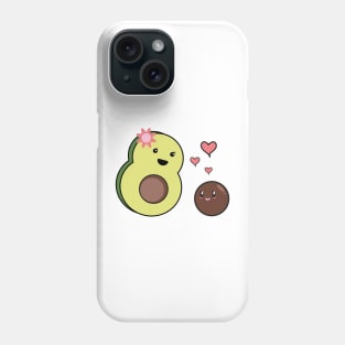 Mrs Avocado Kawaii And Baby Avocado Kawaii Phone Case