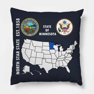 State of Minnesota Pillow