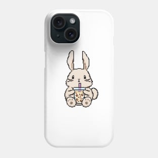 Pixel Bunny Loves Boba Tea! Phone Case