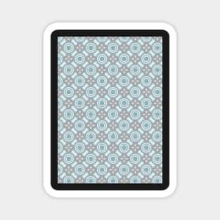 Turquoise and gray circles Magnet