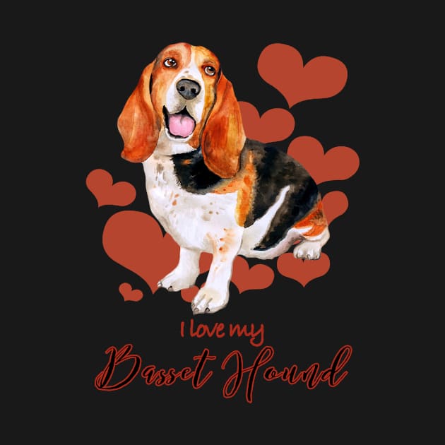 I love my Basset Hound by rs-designs