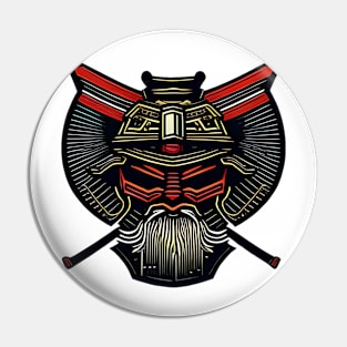 Samurai Logo Pin