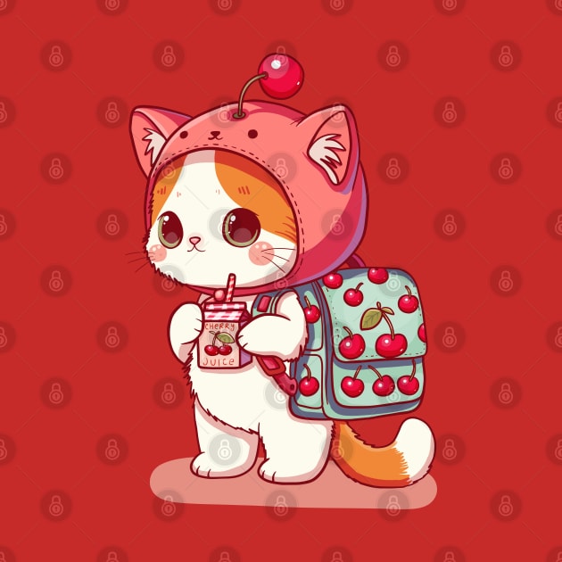 Cherry Kitty by KilkennyCat Art