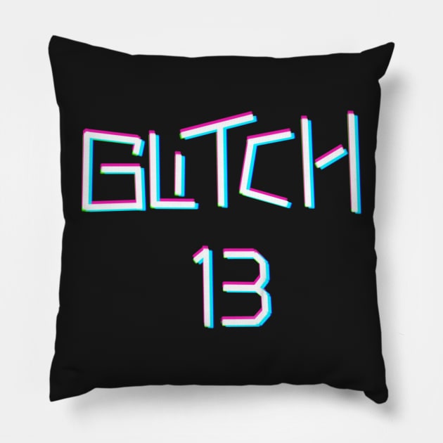 Glitch 13 Pillow by voidyboy