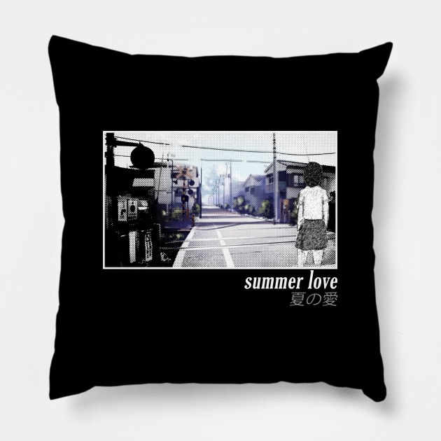 Summer Love 夏の愛 Pillow by giovanniiiii