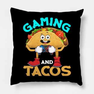 Gaming Tacos Funny Taco Game Controller Gift Pillow