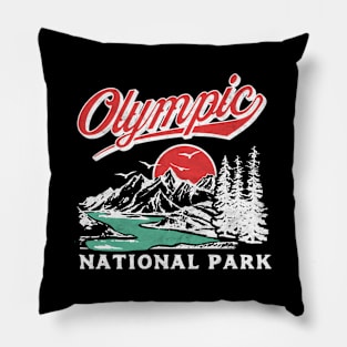 Olympic National Park 80'S Mountains Pillow