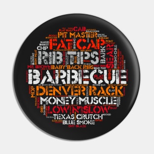 Barbecue T Shirt with 100 Grilling Terms for BBQ Experts Pin