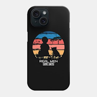 Real men love cats Phone Case