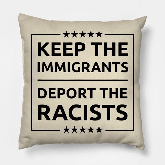 IMMIGRANTS LIVES MATTER Pillow by LAVA-ROMA-NOVA