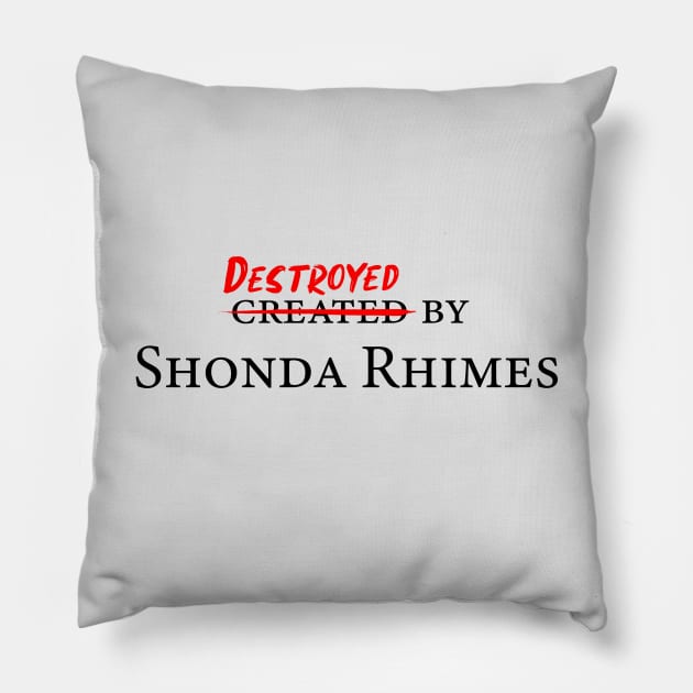 Shonda Rhimes Pillow by RafaRodrix