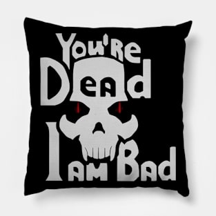 White Skull Pillow