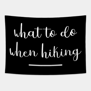 what to do when hiking Tapestry