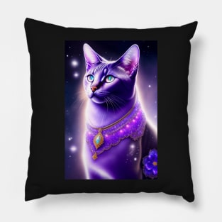 Shimmering Burmese Cat Pillow