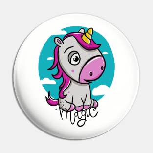 Cute baby unicorn Pin